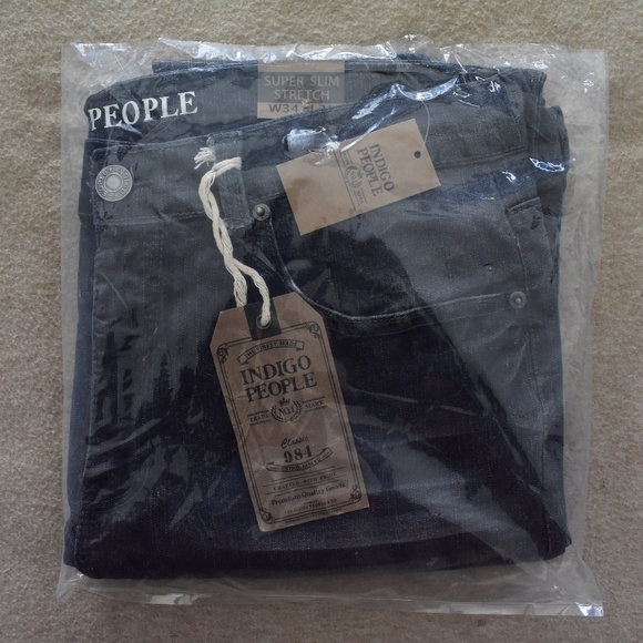 Indigo People Brand Slim Fit Jean's Size: 34x32 - Picture 5 of 5